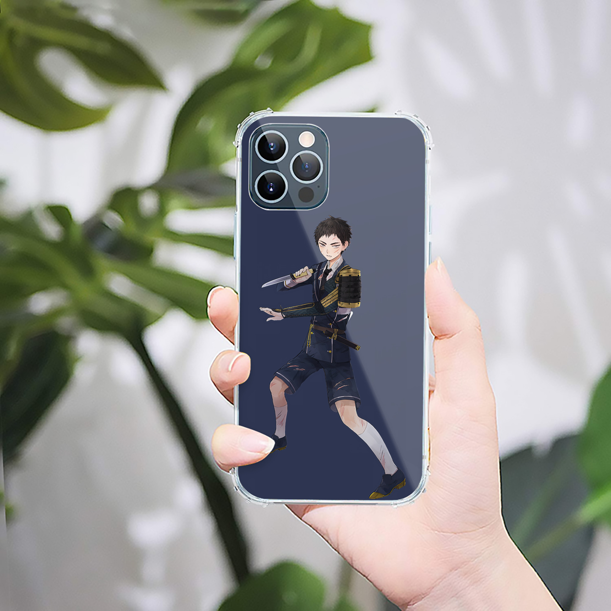 （画像用） 刀剣乱舞 Touken Ranbu 【iPhone 12シリーズ対応】透明スマホケース（クリアソフトケース）